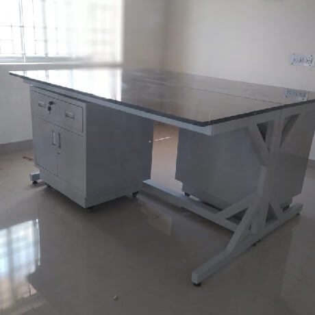 precision laboratory furniture Industries c frame table coimbatore